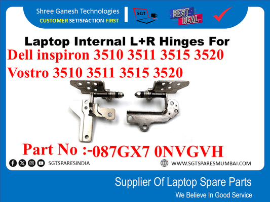 Laptop Internal L+R Hinges For Dell inspiron 3510 3511 3515 3520 Vostro 3510 3511 3515 3520 Part No :-087GX7 ONVGVH