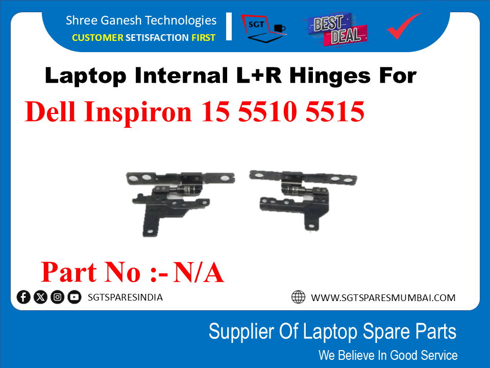 Laptop Internal L+R Hinges For Dell Inspiron 15 5510 5515