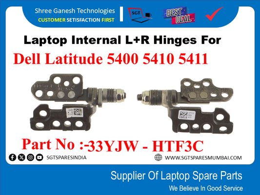 Laptop Internal L+R Hinges For Dell Latitude 5400 5410 5411 Part No :33YJW - HTF3C