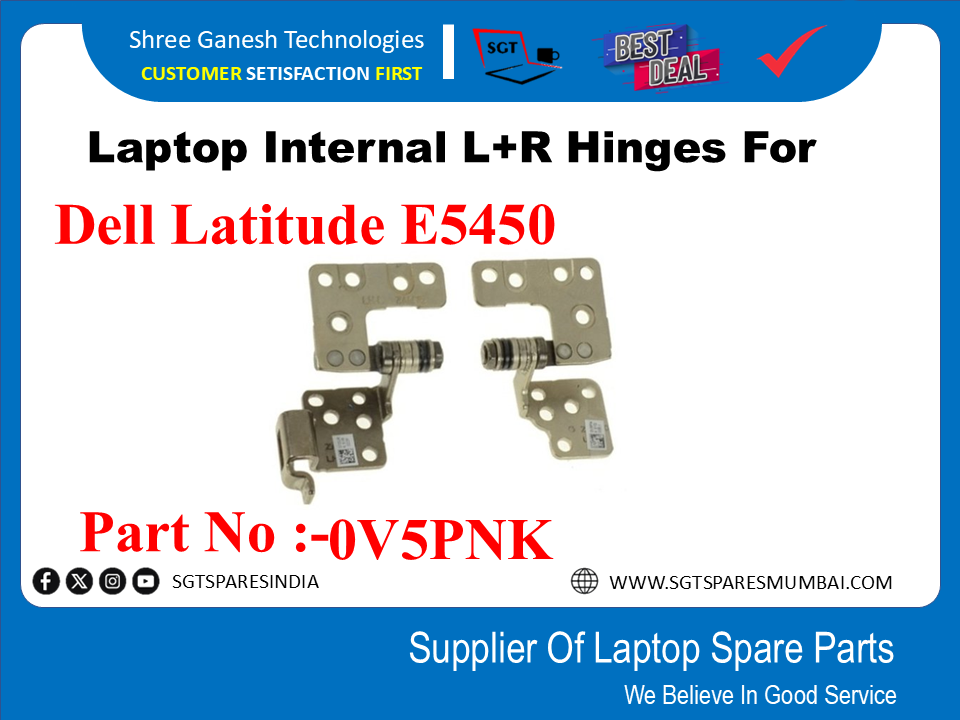 | Laptop Internal L+R Hinges For Dell Latitude E5450 part no:- 0v5pnk