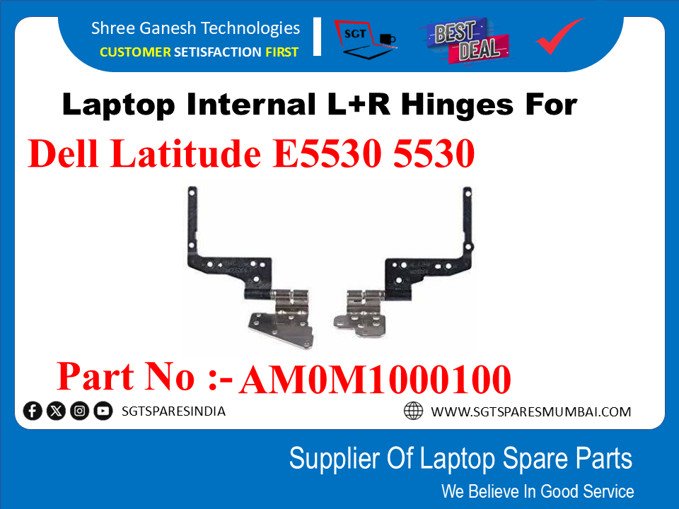 Laptop Internal L+R Hinges For Dell Latitude E5530 5530 Part No :-AM0OM1000100