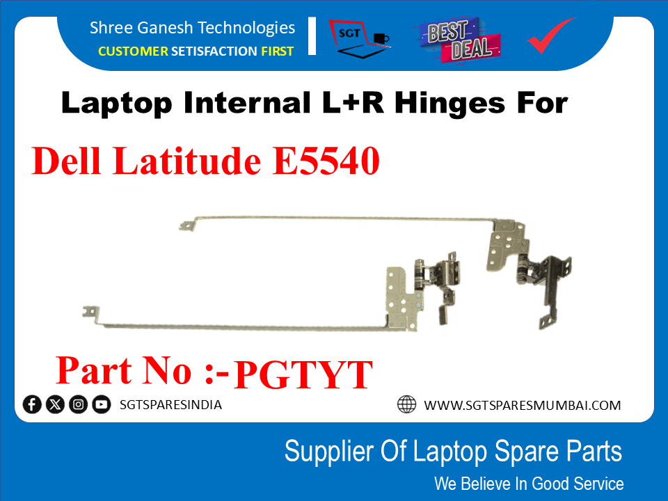 Laptop Internal L+R Hinges For Dell Latitude E5540  PartNo :-PGTYT