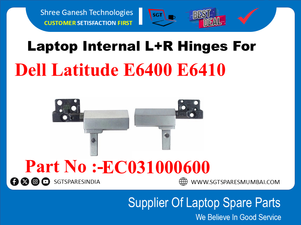 Dell Latitude E6400 E6410 पार्ट नंबर के लिए लैपटॉप आंतरिक L+R टिका:-EC031000600