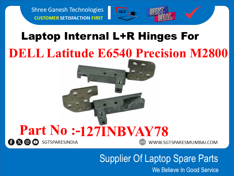 लैपटॉप आंतरिक L+R टिका DELL Latitude E6540 Precision M2800 पार्ट नंबर के लिए:-127INBVAY78