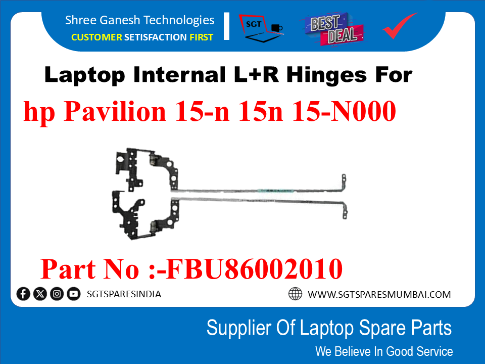 Laptop Internal L+R Hinges For HP Pavilion 15-n 15n 15-N000 Part No :-FBU86002010