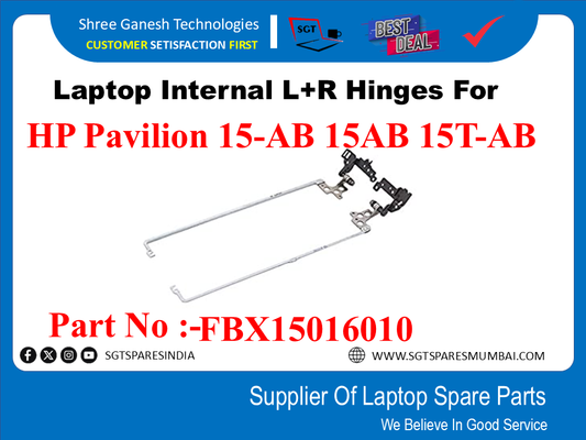 Laptop Internal L+R Hinges For HP Pavilion 15-AB 15AB 15T-AB Part No :-FBX15016010