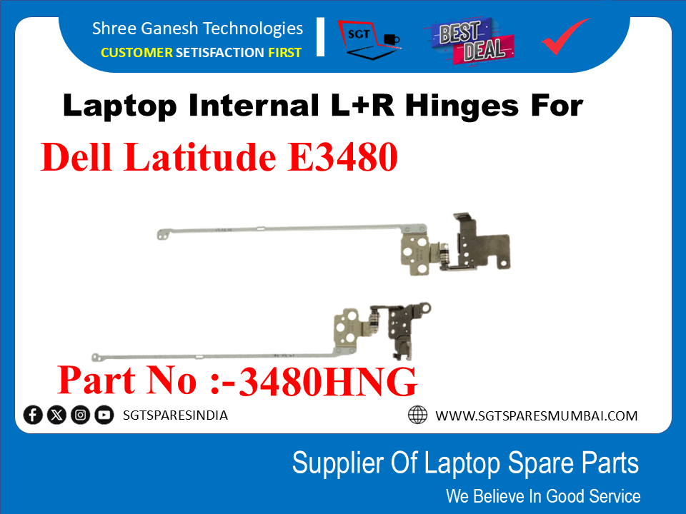 Laptop Internal L+R Hinges For Dell Latitude E3480 3488