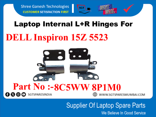 Laptop Internal L+R Hinges For DELL Inspiron 15Z 5523 Part No :-8C5WW 8P1M0