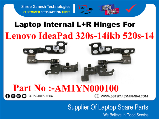 Laptop Internal L+R Hinges For Lenovo 320s-14isk, 520s-14ikb Part No :-AM1YN000100