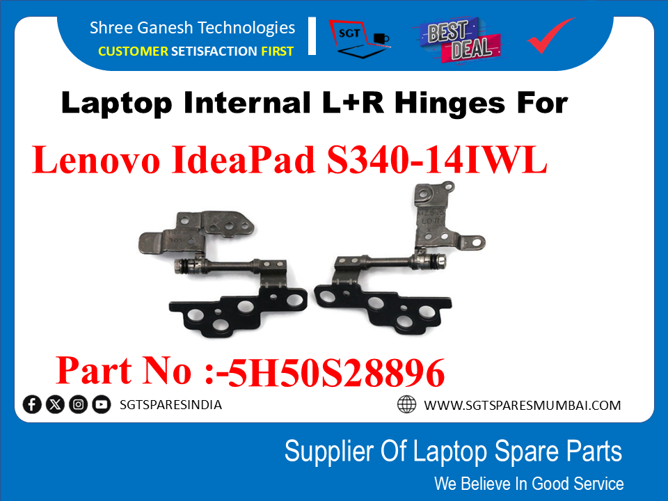 Laptop Internal L+R Hinges For Lenovo IdeaPad S340-14TWL Part No :-5H50S28896