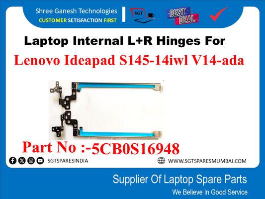 Laptop Internal L+R Hinges For Lenovo Ideapad S145-14iwl V14-ada Part No :-5CB0S16948