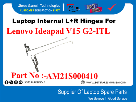 Laptop Internal L+R Hinges For Lenovo Ideapad V15 G2-ITL Part No :-AM21S000410