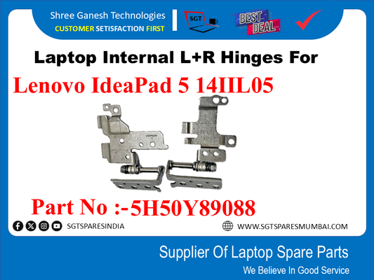 Laptop Internal L+R Hinges For Lenovo IdeaPad 5 14IIL05 Part No :-5HS0Y89088