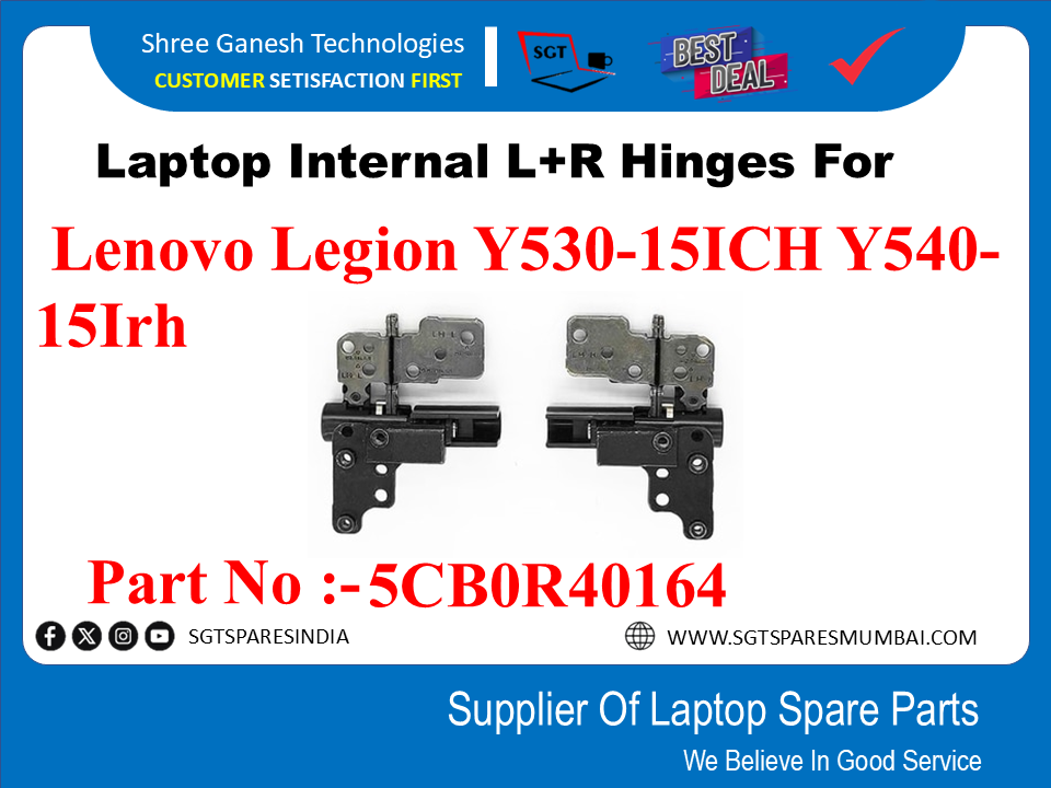 Laptop Internal L+R Hinges For Lenovo Legion Y530-15ICH Y540-15Irh Part No :-5CB0R40164