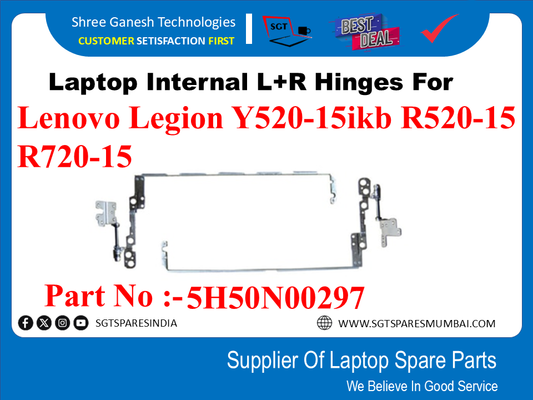 Laptop Internal L+R Hinges For Lenovo Legion Y520-15ikb R520-15 R720-15 Part No :-5H50N00297