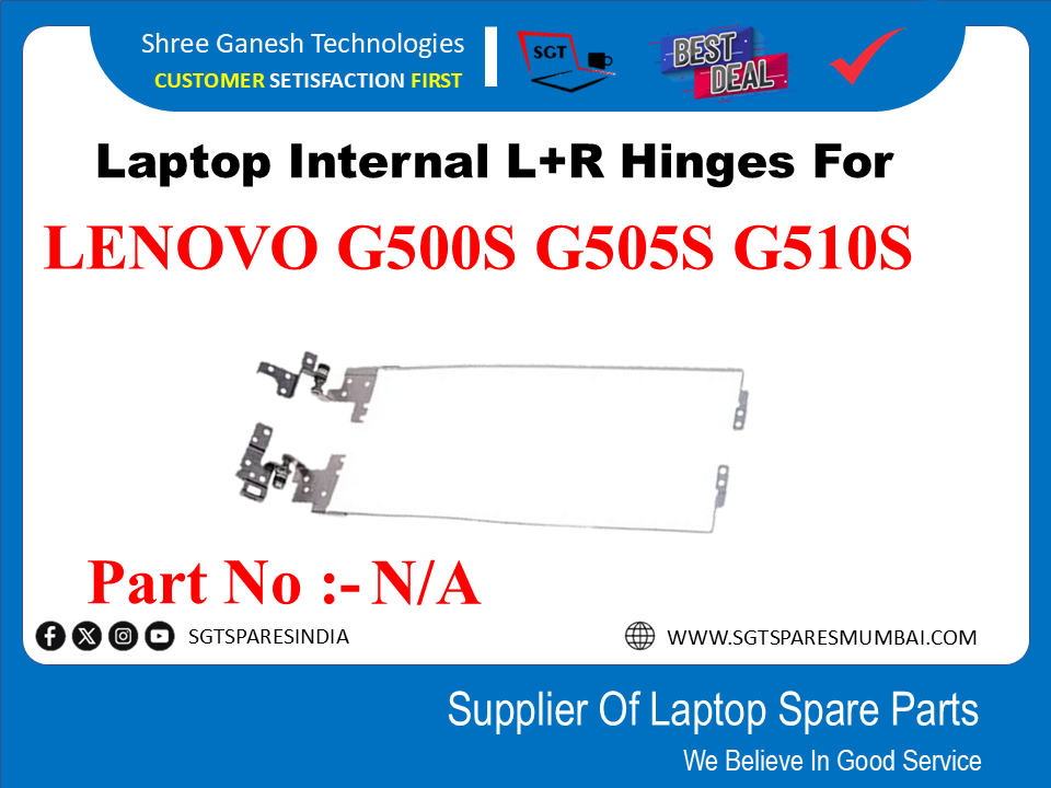 Laptop Internal L+R Hinges For Lenovo G500S G505S G5108S Part No :-N/A