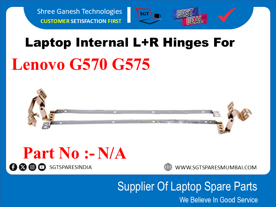 Laptop Internal L+R Hinges For Lenovo G570 G575 Part No :-N/A