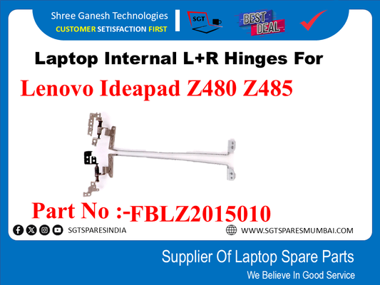 Laptop Internal L+R Hinges For Lenovo Ideapad Z480 Z485 Part No :-FBLZ2015010