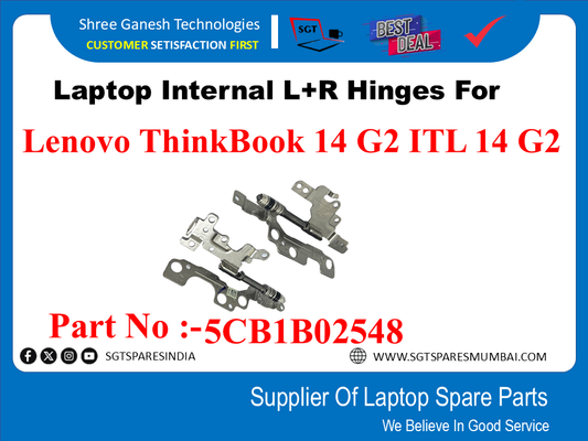 Laptop Internal L+R Hinges For Lenovo ThinkBook 15 G2 G3 ITL Part No :-5CB1B34807