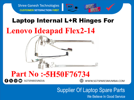 Laptop Internal L+R Hinges For Lenovo Flex2-14 Part No :-5H50F76734