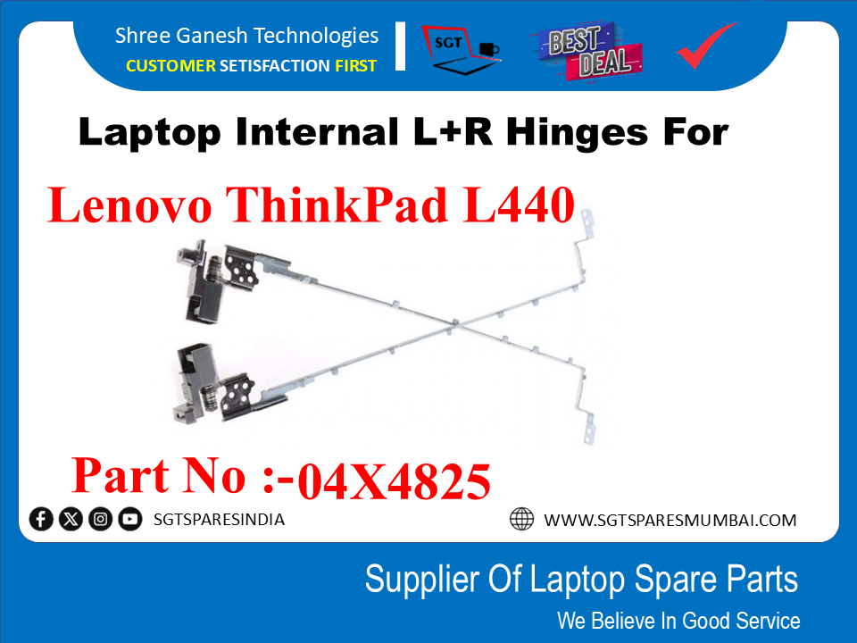 Laptop Internal L+R Hinges For Lenovo ThinkPad L440