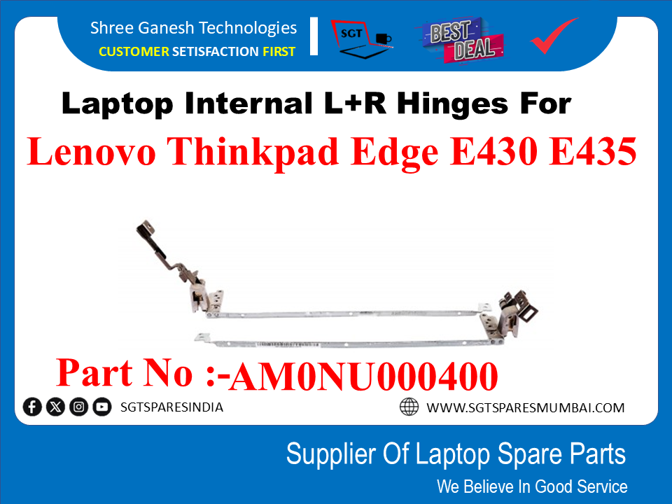 Laptop Internal L+R Hinges For Lenovo Thinkpad Edge E430 E435 Part No :-AMON 000400