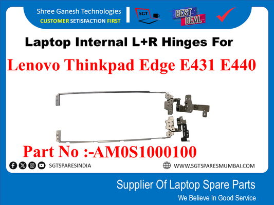 Laptop Internal L+R Hinges For Lenovo Thinkpad Edge E431 E440 Part No :-AM0S1000100