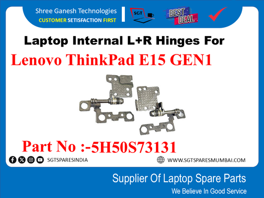 Laptop Internal L+R Hinges For Lenovo ThinkPad E15 GEN1 Part No :-5H50S73131