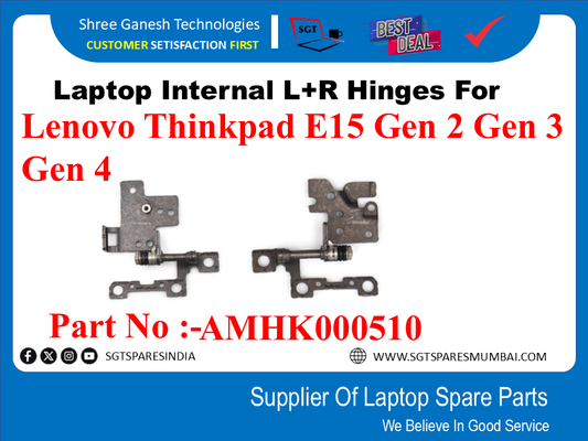 Laptop Internal L+R Hinges For Lenovo Thinkpad E15 Gen 2 Gen 3 GEN4 Part No :-AMHK000510