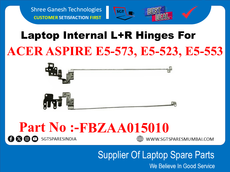 Laptop Internal L+R Hinges For ACER ASPIRE E5-573, E5-523, E5-553