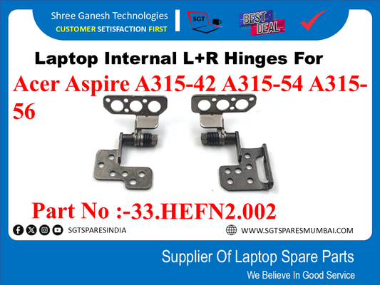 Laptop Internal L+R Hinges For Acer Aspire A315-42 A315-54 A315-56 Part No :-33.HEFN2.002