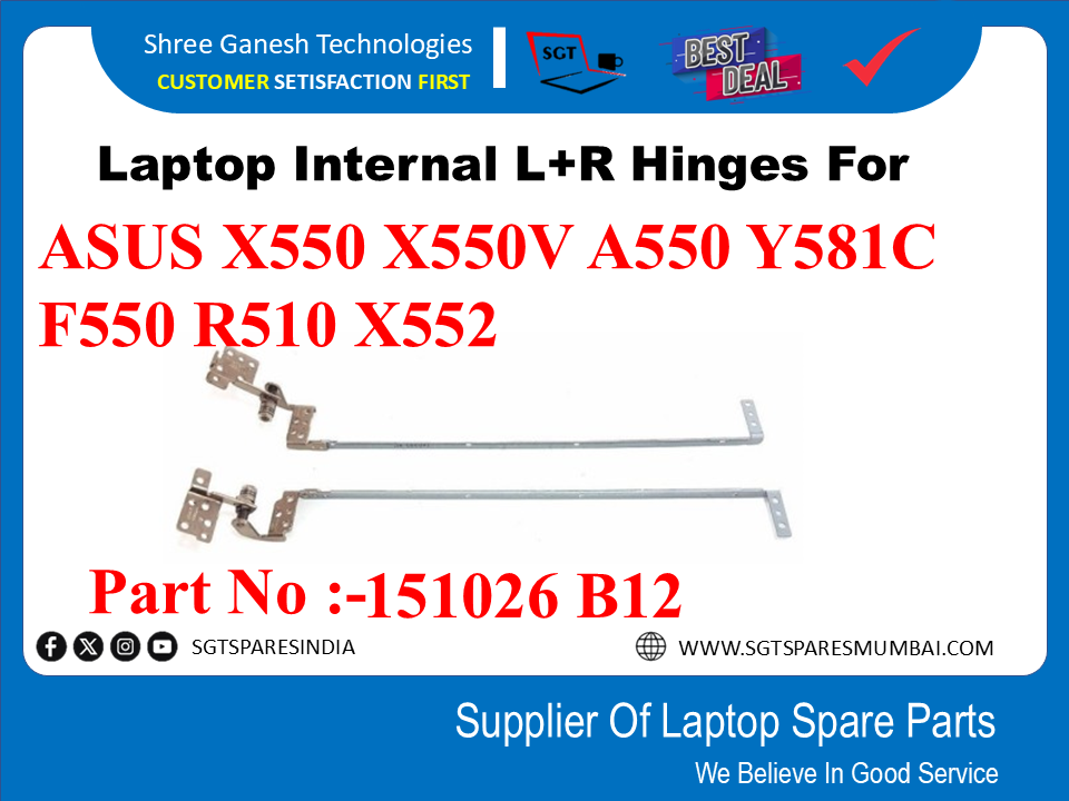 Laptop Internal L+R Hinges For ASUS X550 X550V A550 Y581C F550 R510 X552