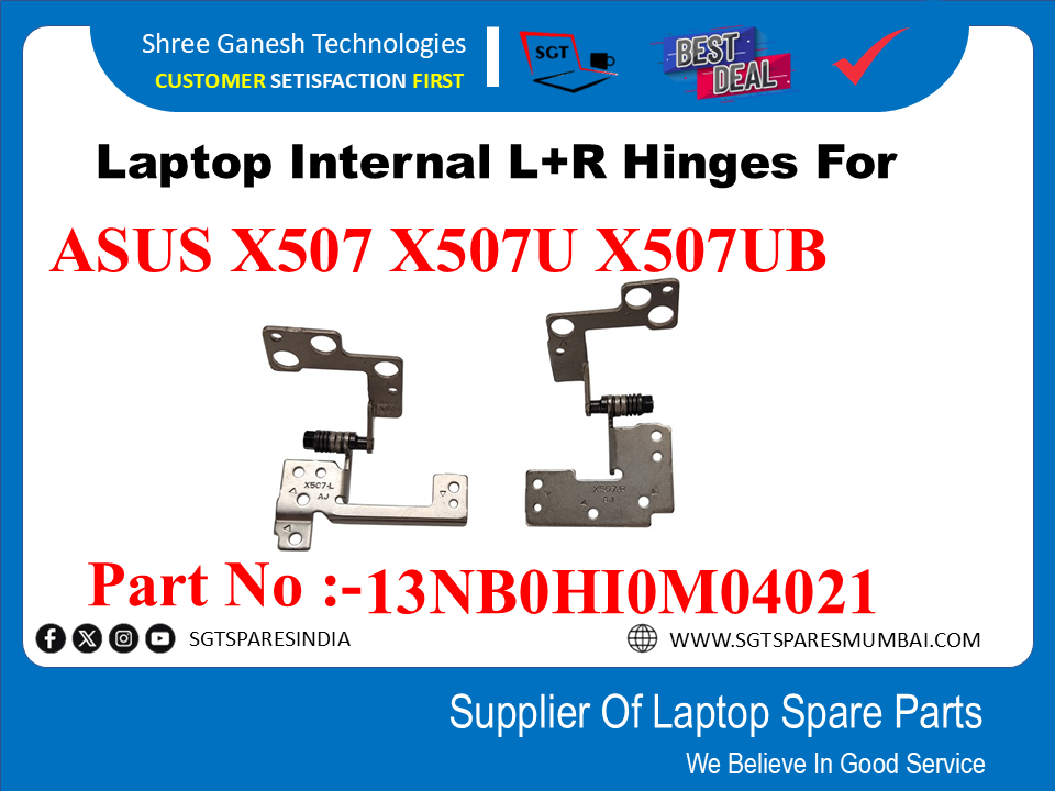 Laptop Internal L+R Hinges For ASUS X507 X507U XS07UB