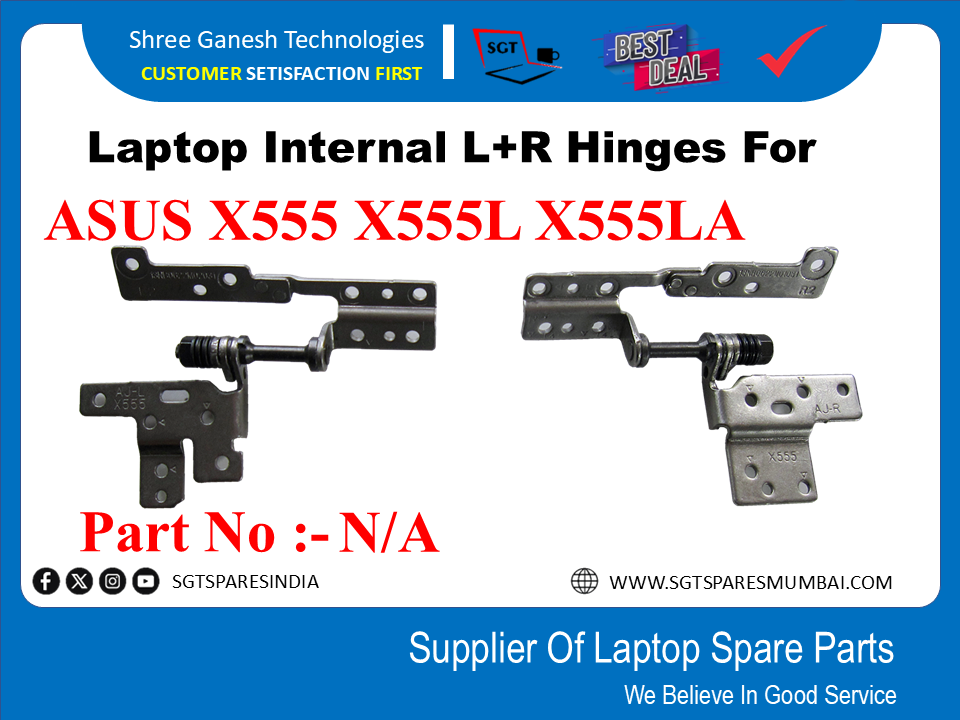 Laptop Internal L+R Hinges For ASUS X555 X555L X555LA