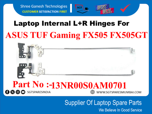 Laptop Internal L+R Hinges For ASUS TUF Gaming FX505 FX505GT Part No :-13NR000S0AM00701