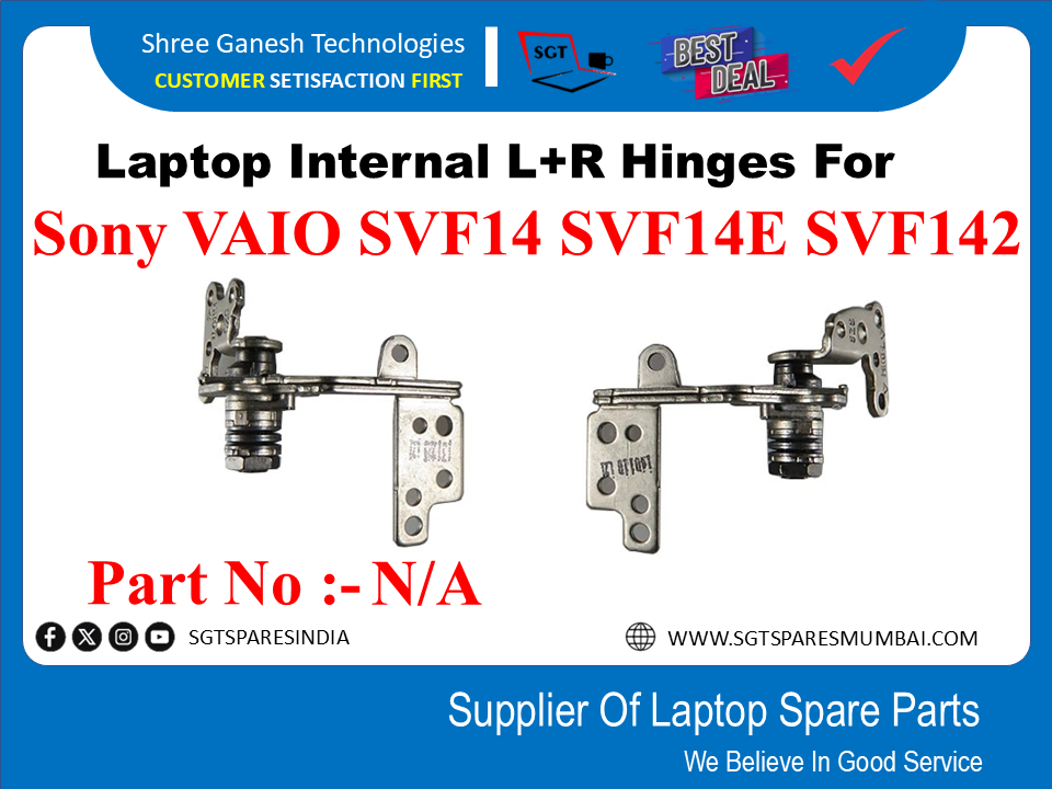 Laptop Internal L+R Hinges For Sony VAIO SVF14 SVF14E SVF142