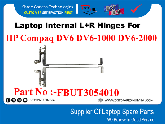 Laptop Internal L+R Hinges For HP Compaq DV6 DV6-1000 DV6-2000 Part No :-FBUT3054010