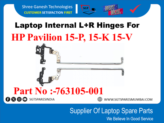 Laptop Internal L+R Hinges For HP Pavilion 15-P, 15-K 15-V Part No :-763105-001