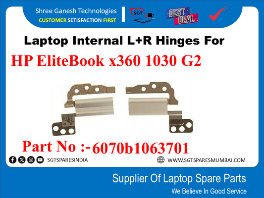 Laptop Internal L+R Hinges For HP EliteBook x360 1030 G2 Part No :-6070b1063701