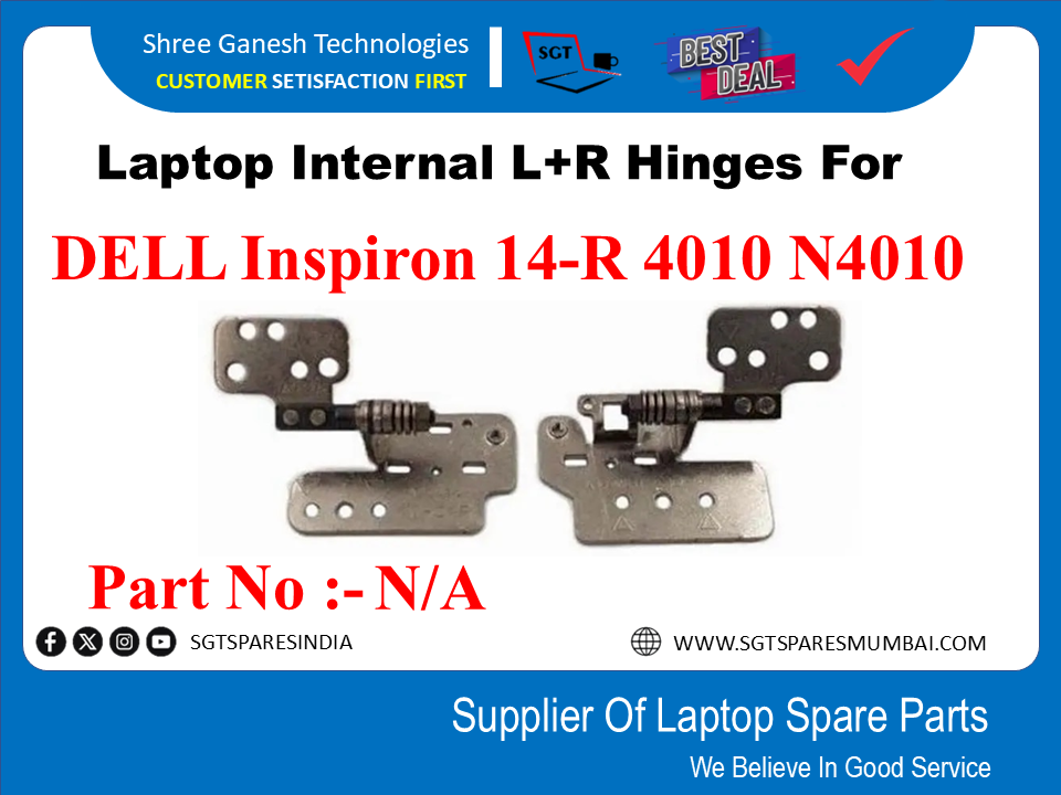 Laptop Internal L+R Hinges For DELL Inspiron 14-R 4010 N4010