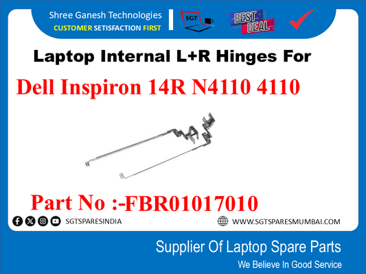 Laptop Internal L+R Hinges For Dell Inspiron 14R N4110 4110 ad Part No :-FBR01017010