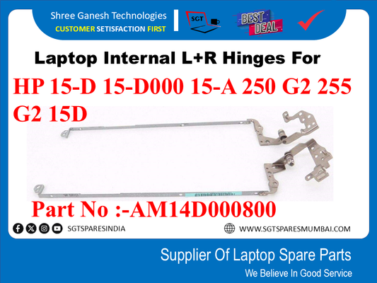 Laptop Internal L+R Hinges For HP 15-D 15-D000 15-A 250 G2 255 G2 15D Part No :-AM14D000800