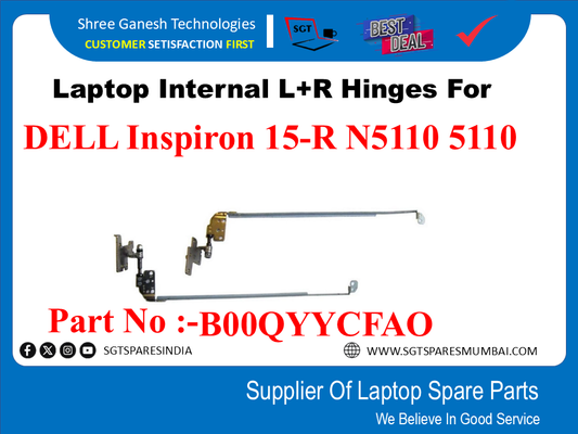 Laptop Internal L+R Hinges For DELL Inspiron 15-R N5110 5110 Part No :-B00QYYCFAO