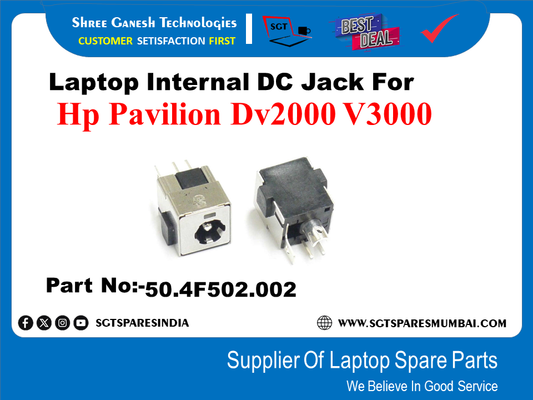 Laptop Internal DC Jack For Hp Pavilion Dv2000 V3000 Part No:-50.4F502.002