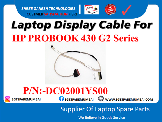 Laptop Display Cable For HP PROBOOK 430 G2 Series P/N:-DC02001YS00