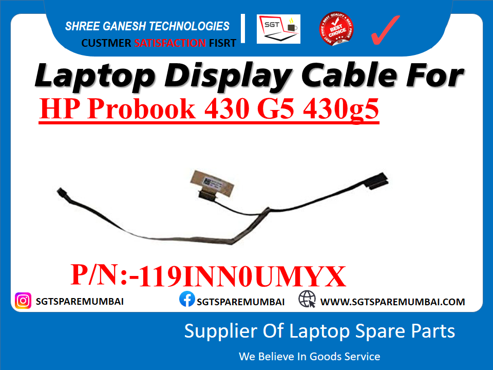 Laptop Display Cable For HP Probook 430 G5 430g5 P/N:-119INNOUMYX