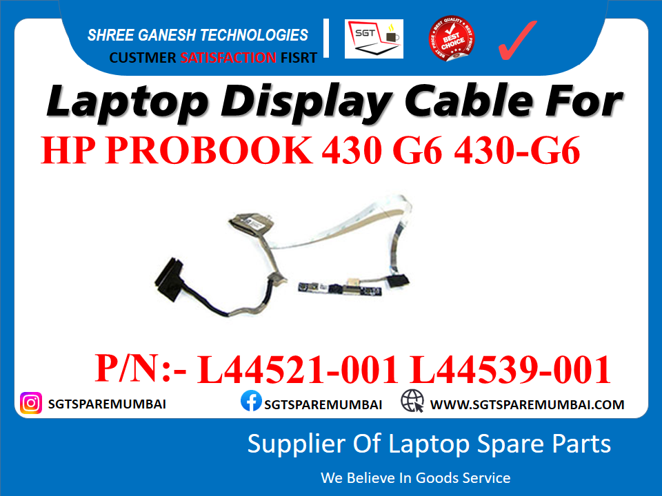 Laptop Display Cable For HP PROBOOK 430 G6 430-G6 P/N:- L44521-001 L44539-001