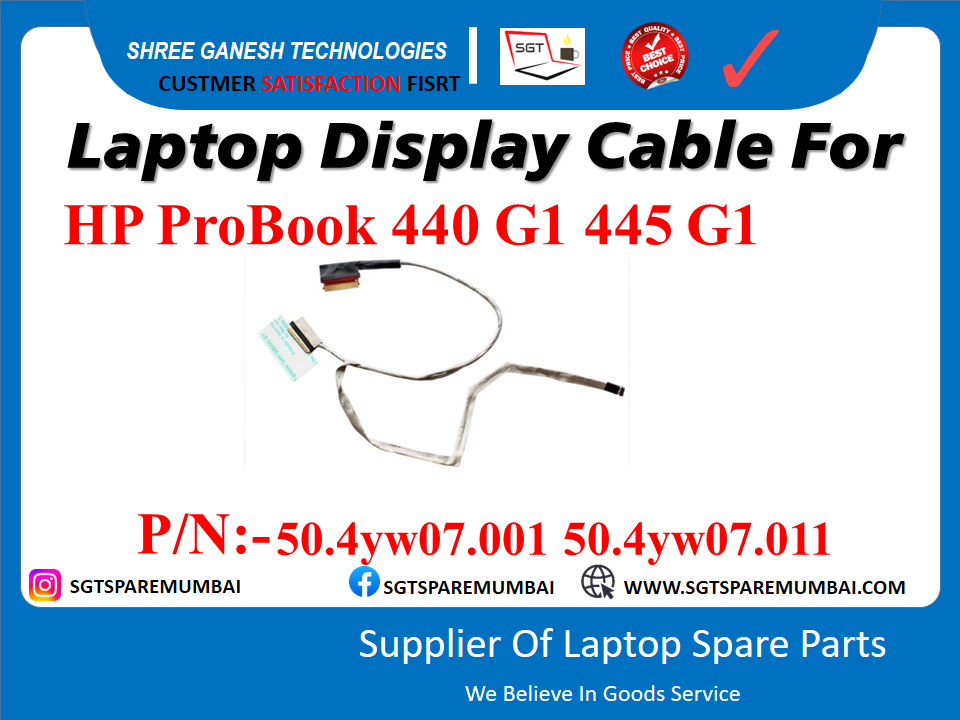 Laptop Display Cable For HP ProBook 440 G1 445 G1 P/N: - 50.4w07.001 50.4w07.011