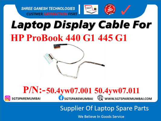 Laptop Display Cable For HP ProBook 440 G1 445 G1 P/N: - 50.4w07.001 50.4w07.011