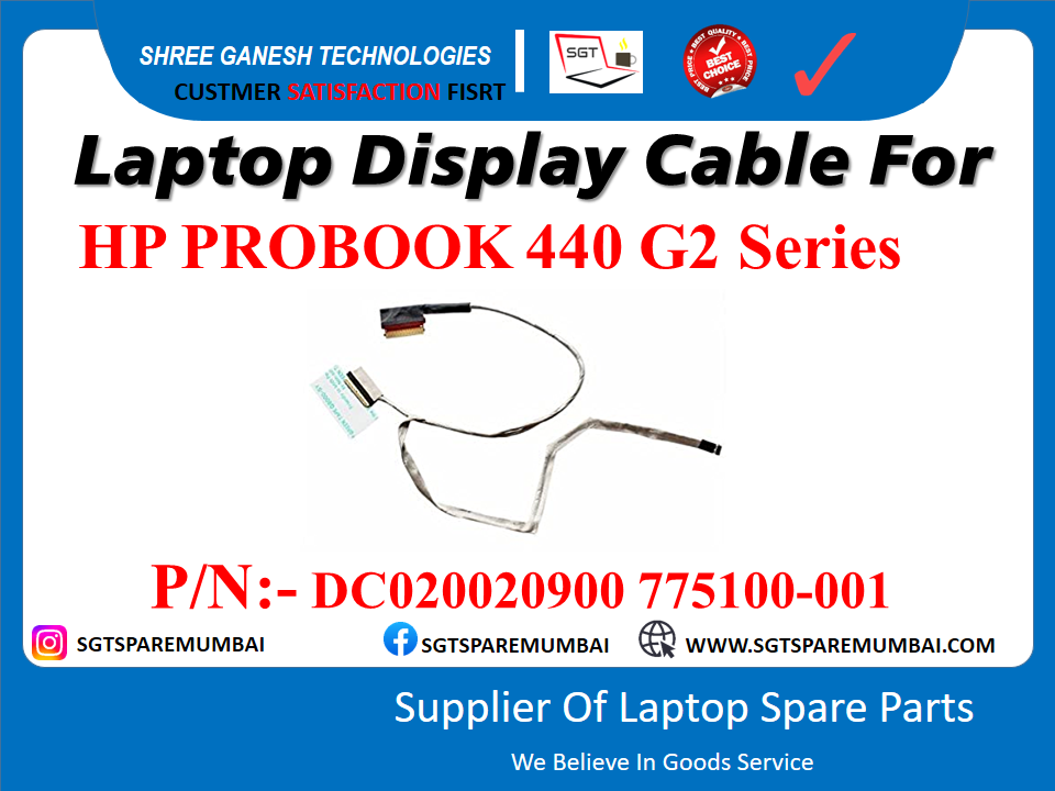 Laptop Display Cable For HP PROBOOK 440 G2 Series P/N: - DC020020900 775100-001